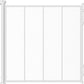 Reinforced Retractable Baby Gate or Mesh Dog Gate,Easy to Use for Stairs, Doorways, Hallways, Indoor, Outdoor, Wide Pet Gate 33.5" Tall, Extends to 55" Wide, White