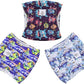 CuteBone Dog Diapers Male Belly Bands 3 Pack for Male Dogs Reusable Puppy Wraps DM65S