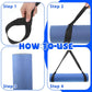 Black Yoga Mat Sling 1 Pcs Multi-purpose Straps Easy-Cinch Yoga Mats Holder Adjustable Strap Hands-Free Easy to Carry for Carrier and Organizing - Mat Not Included