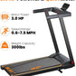 Treadmills for Home, 4-in-1 Foldable Treadmill with Incline, 300 LBS Capacity Running Treadmills for Home Small Spaces with Handles, 3.0 HP Folding Treadmill with Smart APP