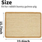 PODOO Bunny Scratch Pads, Sisal Rabbit Scratching Pad, Natural Rabbit Resting Mats for Cages, Forage Grass Mat Indoor Essentials Accessories for Guinea Pig Cat (2Pcs, 23.6 x 15.7 inches)