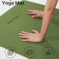 YOTTOY Yoga Mat,Non-Slip Hot Yoga Mat with Anti-Tear Design and Friendly Natural Rubber Mat with Strap and Bag