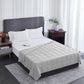 L'AGRATY Weighted Blanket - 60"x80" 15lbs Cooling Breathable Heavy Blanket Microfiber Material with Glass Beads Big for Adult All-Season Summer Fall Winter Soft Thick Comfort Blanket