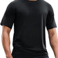 MIER Men's Dry Fit Workout T-Shirts Athletic Running Tee Short Sleeve Crew Neck Gym Tops, Polyester, Moisture Wicking