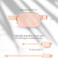 ODODOS Unisex Mini Belt Bag with Adjustable Strap Small Fanny Pack for Workout Running Traveling Hiking, Pale Coral