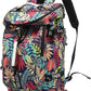 Kalesi Floral Gym Duffle Bag Backpack 4 ways for Women Waterproof with Shoes Compartment for travel Sport Hiking laptop Lightweight