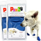 PawZ Rubber Dog Boots for Paws up to 3", 24 Total (2 Packs of 12) - All-Weather Dog Booties for Hot Pavement, Snow, Mud, and Rain - Waterproof, Anti Slip Dog Socks - Medium, Blue