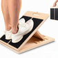 Professional Wooden Slant Board for Calf Stretching, Portable 5-Stretch Board for Knees, Non-Slip Foot Incline Board Physical Therapy Equipment Calf Stretch, Extra Side Handle for Carry