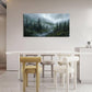 Large Forest Wall Art Nature Misty Mountain Canvas Living Room Tree Landscape Pictures Framed Prints Oversize Wall Decor Painting Artwork for Bedroom Dining Home 60"x30"