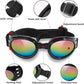 QUMY Dog Sunglasses Dog Goggles for Medium Large Breed Dogs, Wind Dust Fog Protection Eye Wear Pet Glasses with Adjustable Strap for Motorcycle Car Driving Bike Riding Hiking Swimming Over 15lbs Black