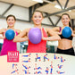 Aoriher 10 Pieces 9 Inch Exercise Pilates Ball Yoga Therapy Core Ball for Yoga Stability Barre Training Stretching Physical Posture Training Gym