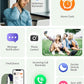 Smart Bracelet, Wearable Activity & Fitness Tracker Band, 24H Sleep Tracker, All-Day Continuous Heart Rate Blood Pressure Stress HRV Monitor, 170+ Sport Modes Smart Wristband with 2 Bands, Free APP