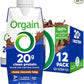 Orgain Clean Protein Shake, Grass Fed Dairy, Creamy Chocolate Fudge - 20g Whey High Protein, Kosher, Ready to Drink, Low Net Carbs, Gluten Free, No Soy Ingredients, 11 Fl Oz (Pack of 12)