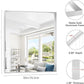 Silver Bathroom Mirror, 30x36 Inch Rectangular Framed Mirror, Large Wall Mounted Bathroom Vanity Mirror Over Sink for Bedroom,Restroom, Living Room, Hangs Vertically or Horizontally