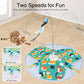 Interactive Cat Toys, 2025 Upgraded Automatic Cat Toy for Indoor Cat, Kitten Toys for Bored Indoor Adult Cats, Hide and Seek Cat Toy with Moving Feather, USB Rechargeable