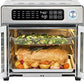 Emeril Lagasse Extra Large French Door Air Fryer Toaster Oven Combo, 24 Cooking Functions and Digital Controls, 7 Accessories Included, Stainless Steel Finish, 26QT Capacity