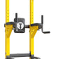 sogesfurniture Adjustable Dip Stands Assistive Trainer for Home Gym - 10-Level Height Wall-Saving Pull Up Bar, Dual Training Stands for Dip Push Up & Core Workout, Heavy Duty Steel Frame