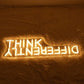 Think Differently Neon Sign for Wall Decor Letter Neon Light Classroom LED Neon Signs Classroom LED Neon Light for Classroom Office Study Room Library Bedroom Decoration
