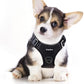 Funfox Dog Harness No Pull, Adjustable Dog Vest Harness, Super Soft Material with Vertical Handle Easy Control, Reflective Night Walking, 2 Leash Clips for Small Medium Large Size, Black, S
