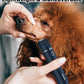 Casfuy Cordless Hair Trimmer, Low Noise Grooming Clipper for Dogs Cats & Small Pets, USB Rechargeable, Double Blades for Trimming Hair Around Paws, Eyes, Ears, Face, Rump