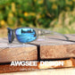 Polarized Sports Sunglasses for Men 100% UV Protection Wrap Around Unbreakable Sun Glasses for Fishing Driving
