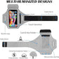 Cell Phone Running Armband with Earbuds Zipper Pocket Armband Case Running Holder For iPhone 16 Pro Max/15/14 Pro Max/13/12 /11 Pro Max/XS/XR ,Galaxy S20 S10,Sweatproof Arm Band with Card/Key Bag