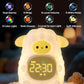 Sheep Alarm Clock for Kids with Night Light, Sleep Training Clock Time to Wake Clock, Rechargeable Silicone Light for Bedroom, Perfect Sleep Companion for Boys Girls