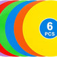 9 inch Spot Markers Flat Field Cones, Non Slip Rubber Agility Markers Flat Field Cones for Soccer Basketball Sports Speed Agility Training （6 pcs）