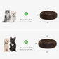 Love's cabin 20in Cat Beds for Indoor Cats - Cat Bed with Machine Washable, Waterproof Bottom - Dark Brown Fluffy Dog Pet Calming Cushion Bed for Joint-Relief and Sleep Improvement