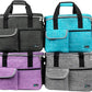 PetAmi Dog Travel Bag, Travel Pet Bag Organizer, Dog Food Travel Bag with Food Container and Bowls, Dog Travel Supplies Gift Accessories for Weekend Camping, Dog Cat Diaper Bag (Purple, Large)