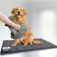 Muddy Mat® 2-in-1 Set: AS-SEEN-ON-TV Grey Microfiber Door Mat (30"X19") & Doggy Dryer Plush Shammy Towel - Non-Slip, Washable & Highly Absorbent Solutions for Soggy Paws & Clean Floors