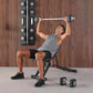 DHT Adjustable Weight Bench for Full Body Workout, Heavy Duty Foldable Bench Press for Home Gym Strength Training, Incline Decline Flat Utility Workout Bench with Fast Adjustment