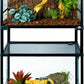 Double Stacked Reptile Tank, 24" x 18" x 44" Tall Reptiles Terrarium, Front Opening, Full Vision, Knock Down, 2 Pack 34 Gallon Glass Cage for Reptile, Bearded Dragon, Lizard, Snake, Gecko