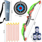 TEMI Bow and Arrow Set for Kids - Archery Toy Set - LED Light Up with Suction Cup Arrows, Target & Quiver, Indoor and Outdoor Toys for Children Boys Girls
