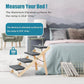MEWANG Wood Pet Stairs & Ramp for Small/Medium Dogs and Cats, Aging Pets – 3-in-1 Foldable, Portable, Non-Slip Pet Ladder for Tall Beds, Couches,Cars–Holds Up to 220 lbs (31.5" L x 17.2" W x 25.0" H)