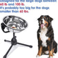 Elevated Dog Bowl with Adjustable Metal Stand,Large Size for Dogs Between 60 and 100 lbs, 0.8 Gal 3 Liter Stainless Steel Dog Food Bowl Water Bowl Height Adjustable Non-Slip Raised Dog Bowl Set