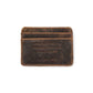 Distressed Leather Card Holder Wallet (George Bernard Shaw Quote) | 3 Colors