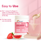 DR. Morepen Skin Collagen Powder with Glutathione, Hyaluronic Acid, Resveratrol &amp; Biotin Strawberry Watermelon Flavour