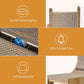 Cat Scratcher, Double Layer Cat Scratching Board, L Shaped Vertical Cat Scratcher for Wall and Couch Protection, Cat Cardboard Scratcher with 5 Ball Toys for Indoor Cats