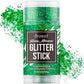 Brzeaf Waterproof Green Body Glitter Stick, Chunky Glitter for Face/Body/Hair/Eyes/Lip, Singer Concert Music Halloween Rave Festival, Glitter Stick Makeup & Face Glitter Gel for Women Men 0.56 OZ