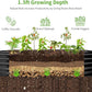 Land Guard 6x3x1.5ft Galvanized Raised Garden Bed Kit, Metal Planter Boxes Outdoor, Oval Metal Raised Garden Bed for Vegetables, Flowers (Dark Gray)