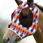 Harrison Howard Super Comfort Stretchy Fly Mask Large Eye Space with UV Protection Soft on Skin with Breathability Tribe Feather Full Size