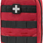 EMT Pouch MOLLE Ifak Pouch Tactical MOLLE Medical First Aid Kit Utility Pouch Carlebben (with Medical Supplies Red)