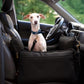 Noah & Paw Dog Car Seat Carrier, Small Dog Car Seat for Small Medium Pets with Harness Clip, 4X Safety Feature, Booster Travel Bed, Waterproof Washable, Orthopedic Foam Filling, Canvas Collection