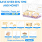 BUCATSTATE Hamster Cage 3-Level with Accessories, Includes Free Exercise Wheel, Water Bottle, Food Bowl & Hamster Hideout, Large Hamster Cage for Dwarf Hamster, Mice, Degus (24.4" L*13.7 "W*16.9" H)