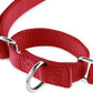 Hyhug Heavy Duty Nylon Escape Proof Adjustable Martingale Large Boy and Girl Dog Collar - Walking Training Daily Use.(Large,Red)