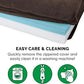 Furhaven Cooling Gel Dog Bed for Large Dogs w/ Removable Bolsters & Washable Cover, For Dogs Up to 95 lbs - Sherpa & Chenille Sofa - Coffee, Jumbo/XL