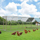 1.26’’ Large Metal Chicken Coop Walk in, Chicken Pen for Chickens, Outdoor Chicken Runs Coops Dog Kennel, Flat Roofed Chicken Runs for Yard with Anti-Ultraviolet Cover (9.2’L x 25’W x 6.4’H)