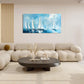 Large Blue and White Sailboat Wall Art Nautical Sails Canvas Living Room Ocean Pictures Framed Prints Oversize Wall Decor Painting Artwork for Bedroom Dining Office Home 60"x30"