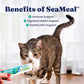 Solid Gold Lickable Cat Treats - Limited Ingredient SeaMeal Squeezable Healthy Cat Treats Variety - Chicken & Tuna Snack & Topper Squeeze Ups for Cats w/for Gut & Immune Support - 3oz/6ct
